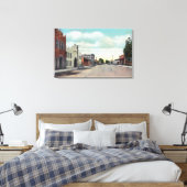 Uitzicht van K StreetTulare, CA Canvas Afdruk (Insitu (Slaapkamer))