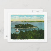 Uitzicht van Kaap Elizabeth van twee vuurtoren Briefkaart (Voorkant / Achterkant)