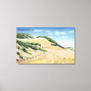 Uitzicht van Kaap Sand Dunes Canvas Afdruk