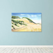 Uitzicht van Kaap Sand Dunes Canvas Afdruk (Insitu (Houten vloer))