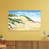 Uitzicht van Kaap Sand Dunes Canvas Afdruk (Insitu (Woonkamer))