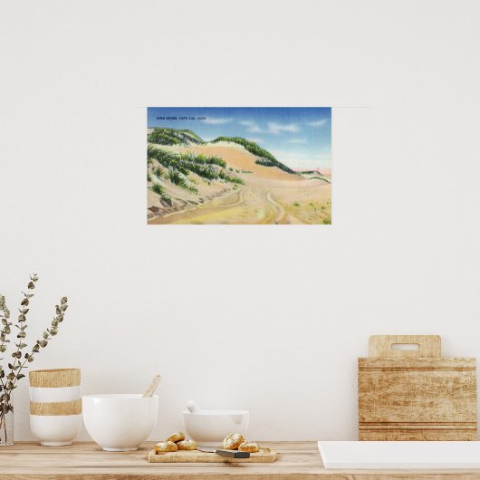 Uitzicht van Kaap Sand Dunes Poster (Keuken)