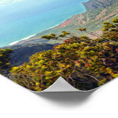 Uitzicht van Kalalau Lookout, Kauai, Hawaii Poster (Hoek)