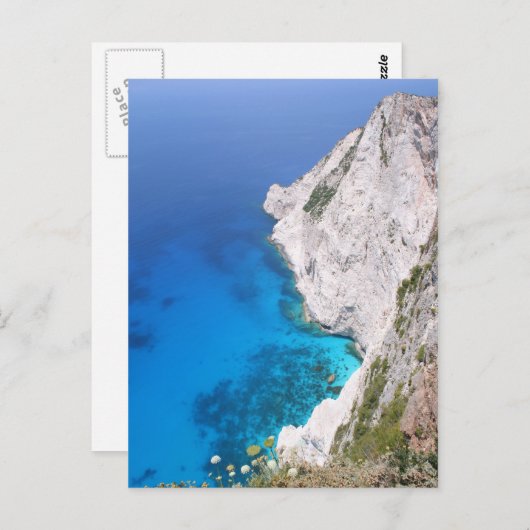 Uitzicht van Kampi Cliffs, Zante Briefkaart (Voorkant / Achterkant)