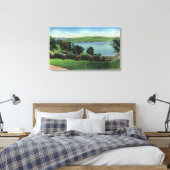 Uitzicht van kanonnen en de Zuidmuur Canvas Afdruk (Insitu (Slaapkamer))