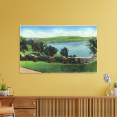 Uitzicht van kanonnen en de Zuidmuur Canvas Afdruk (Insitu (Woonkamer))