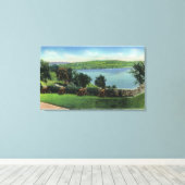 Uitzicht van kanonnen en de Zuidmuur Canvas Afdruk (Insitu (Houten vloer))