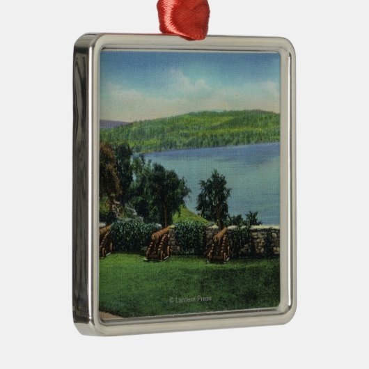 Uitzicht van kanonnen en de Zuidmuur Metalen Ornament (Rechts)