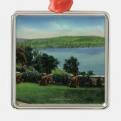 Uitzicht van kanonnen en de Zuidmuur Metalen Ornament (Voorkant)