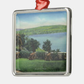 Uitzicht van kanonnen en de Zuidmuur Metalen Ornament (Links)