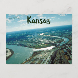 Uitzicht van Kansas City Kansas Briefkaart
