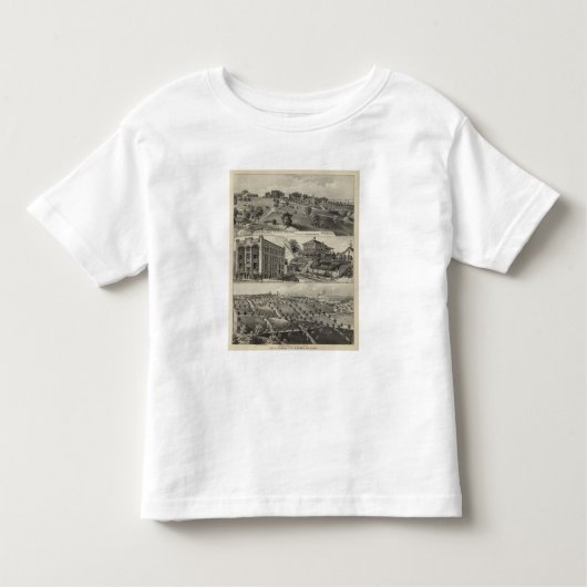 Uitzicht van Kansas City, Kansas Kinder Shirts (Voorkant)