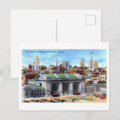  Uitzicht van Kansas City, Missouri, Skyline Briefkaart (Voorkant / Achterkant)