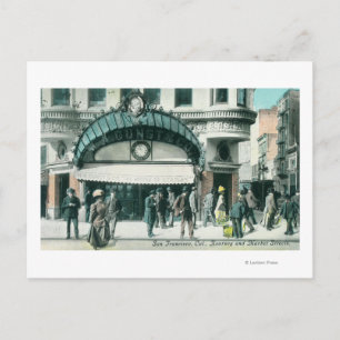 Uitzicht van Kearney en Market Street Corner Briefkaart