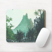 Uitzicht van Kee'e Beach Muismat (Met muis)