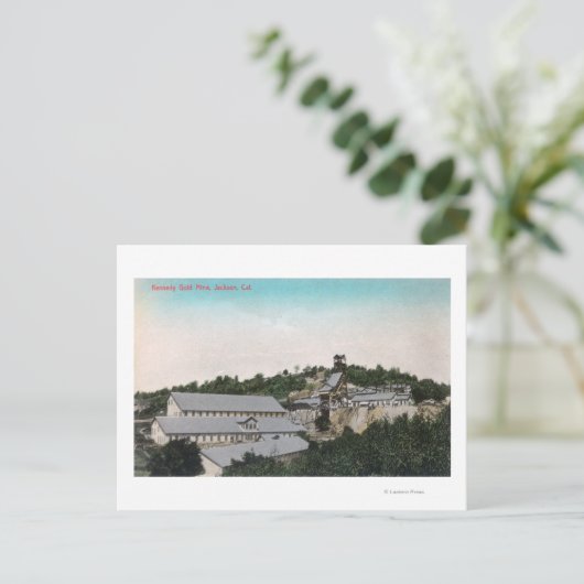 Uitzicht van Kennedy Gold MineJackson, CA Briefkaart (Staand voorkant)