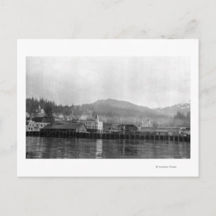 Uitzicht van Ketchikan, Alaska Briefkaart