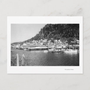 Uitzicht van Ketchikan, Alaska Waterfront Foto Briefkaart