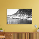 Uitzicht van Ketchikan, Alaska Waterfront Foto Canvas Afdruk (Insitu (Woonkamer))
