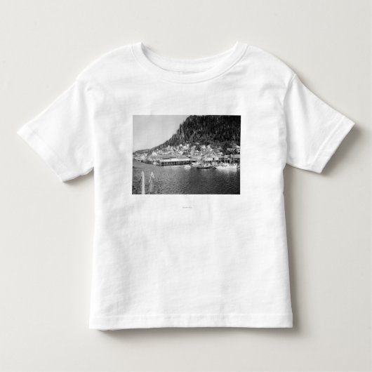 Uitzicht van Ketchikan, Alaska Waterfront Foto Kinder Shirts (Voorkant)