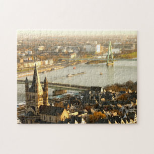 Uitzicht van Keulen van de Cathedral-foto Legpuzzel