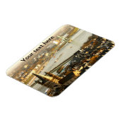 Uitzicht van Keulen van de Cathedral-foto Magneet (Linkerzijde)