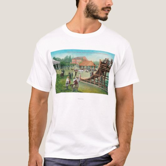Uitzicht van kinderspeelplaats t-shirt (Voorkant)