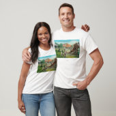 Uitzicht van kinderspeelplaats t-shirt (Unisex)