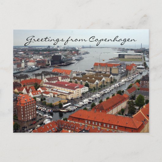uitzicht van kopenhagen briefkaart (Voorkant)