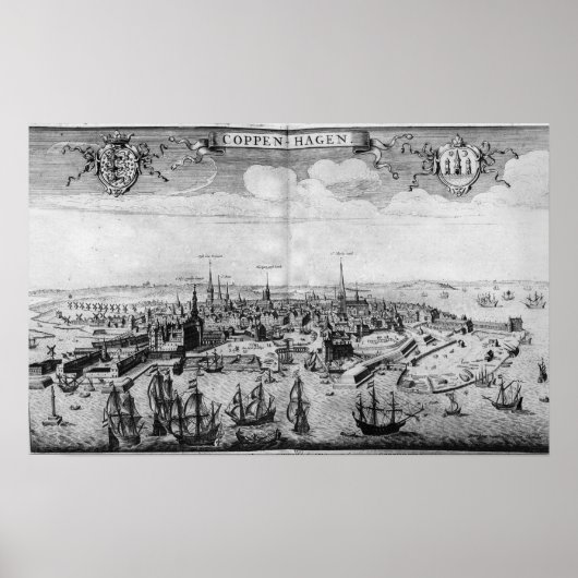 Uitzicht van Kopenhagen Poster (Voorkant)