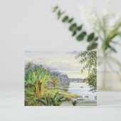 Uitzicht van Kuchine en rivier, Sarawak, Borneo Briefkaart (Staand voorkant)