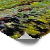 Uitzicht van Kuchine en rivier, Sarawak, Borneo Poster (Hoek)