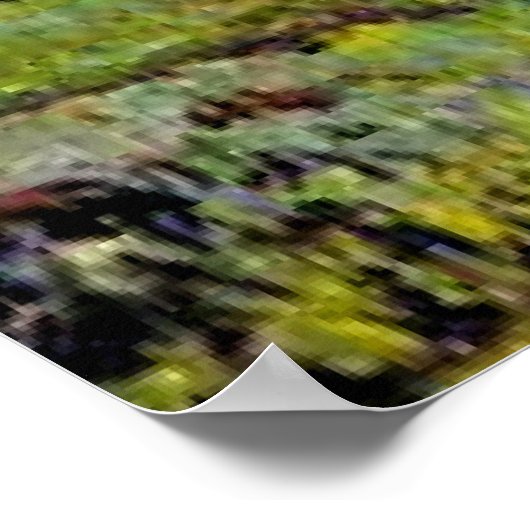 Uitzicht van Kuchine en rivier, Sarawak, Borneo Poster (Hoek)