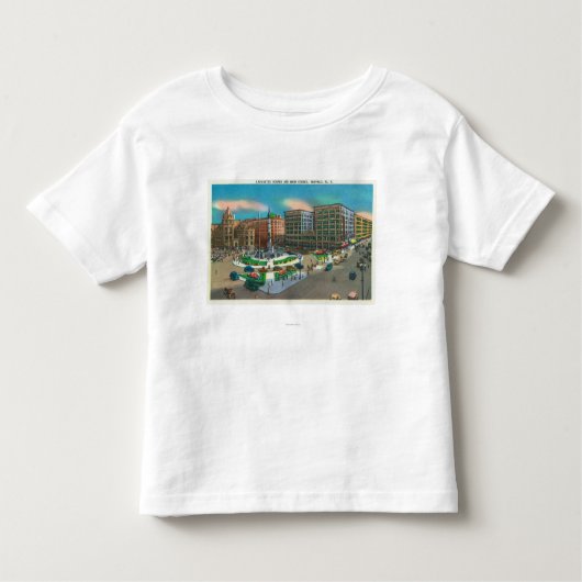 Uitzicht van Lafayette Square en Main Street Kinder Shirts (Voorkant)