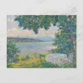 Uitzicht van Lake Starnberg | Edward Cucuel Briefkaart (Voorkant)