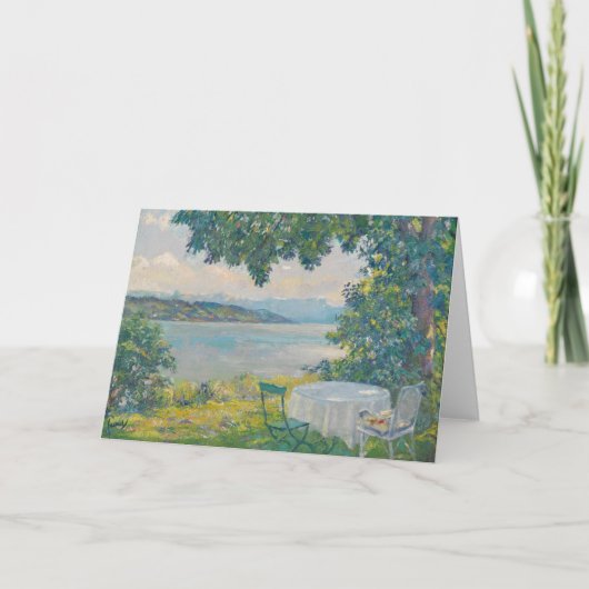 Uitzicht van Lake Starnberg | Edward Cucuel Kaart (Voorkant)