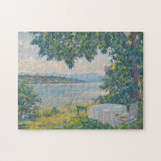 Uitzicht van Lake Starnberg | Edward Cucuel Legpuzzel (Horizontaal)
