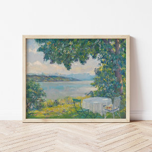 Uitzicht van Lake Starnberg   Edward Cucuel Poster