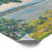 Uitzicht van Lake Starnberg | Edward Cucuel Poster (Hoek)