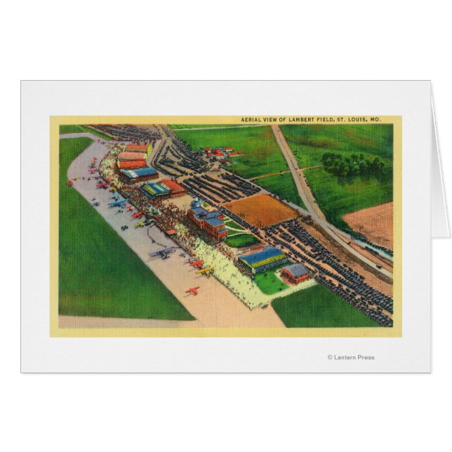 Uitzicht van Lambert Air FieldSt. Louis, MO (Voorkant Horizontaal)