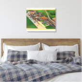 Uitzicht van Lambert Air FieldSt. Louis, MO Canvas Afdruk (Insitu (Slaapkamer))