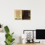 Uitzicht van lanes Redwood Flat Poster (Thuiskantoor)