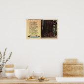 Uitzicht van lanes Redwood Flat Poster (Keuken)