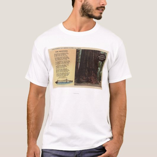 Uitzicht van lanes Redwood Flat T-shirt (Voorkant)