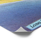 Uitzicht van Lange Beach in York Beach Poster (Hoek)