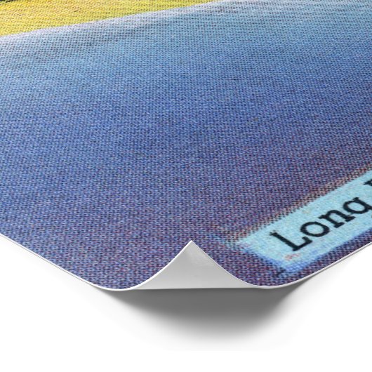 Uitzicht van Lange Beach in York Beach Poster (Hoek)