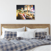 Uitzicht van Las Vegas Nevada in the Evening Canvas Afdruk (Insitu (Slaapkamer))