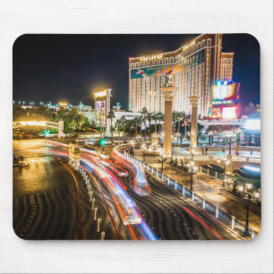 Uitzicht van Las Vegas Nevada in the Evening Muismat