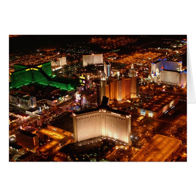 Uitzicht van Las Vegas vanuit een blimp (Voorkant Horizontaal)