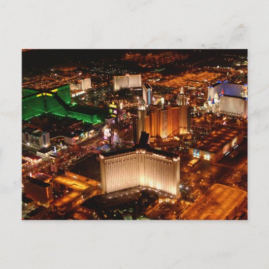 Uitzicht van Las Vegas vanuit een blimp Briefkaart (Voorkant)